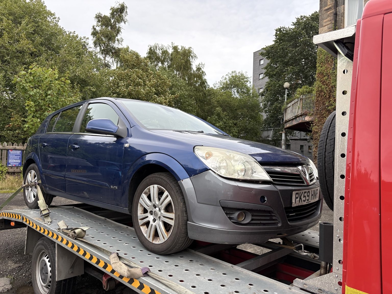 Vauxhall Astra vehicle recovery Edinburgh