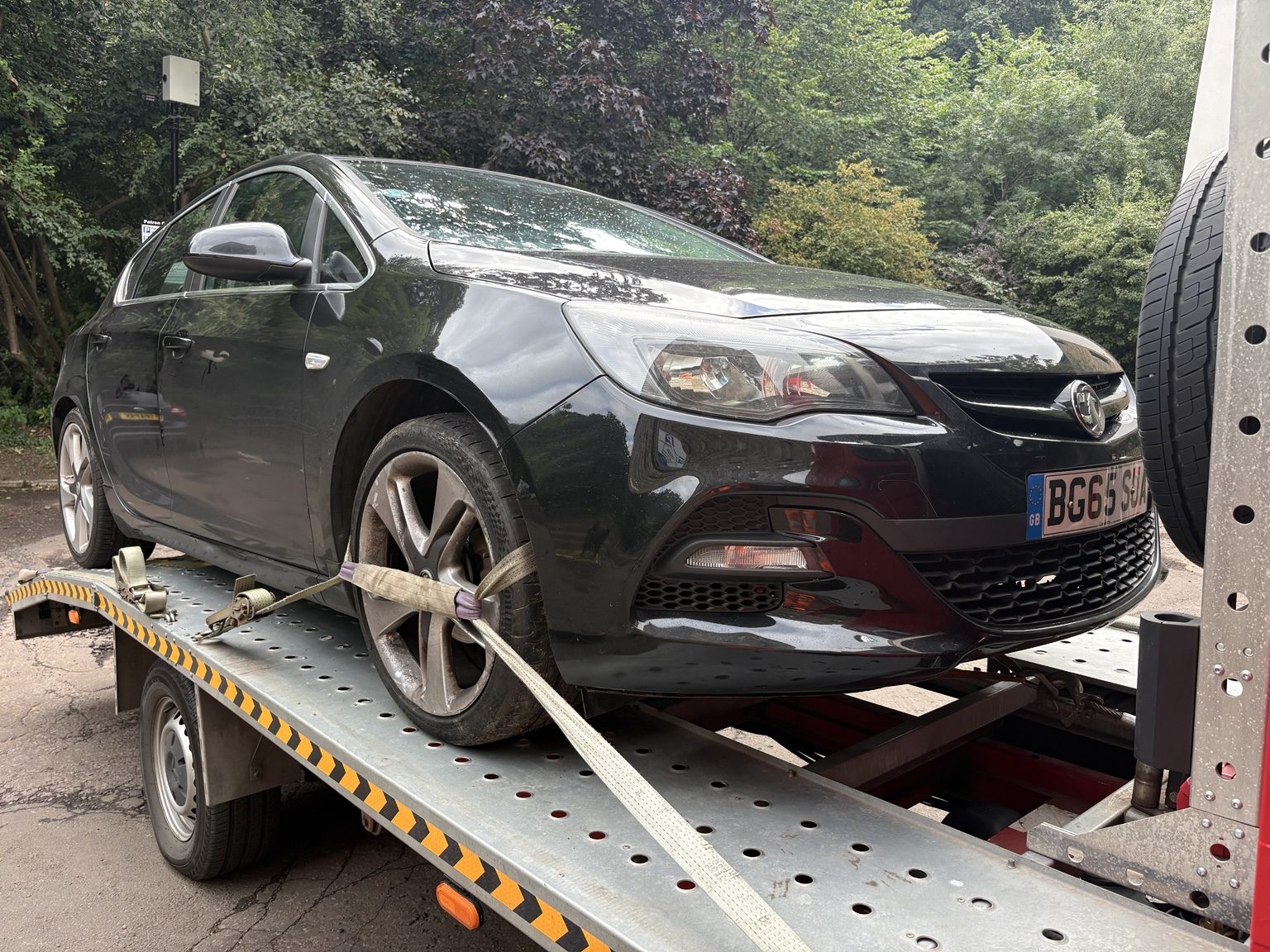 Vauxhall recovery on MK Auto Recovery truck in Edinburgh